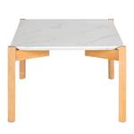 Table basse Coombe Imitation marbre blanc