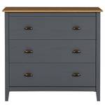 Commode Rivery III Pin massif - Anthracite