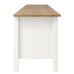 Meuble TV Rivery II Pin massif - Blanc