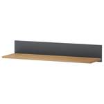Tablette murale Rivery Pin massif - Anthracite - Largeur : 90 cm