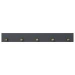 Porte-manteau mural Rivery I Pin massif - Anthracite