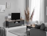 Meuble TV Rivery II Pin massif - Anthracite