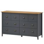 Dressoir Rivery II massief grenenhout - Antraciet