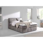 Boxspringbett Bluefield Boxspringbett Flora 180x200 H2/H2 mit Topper Premium 5cm All Senses Grey F187 - Grau - 180 x 200cm - H2