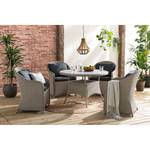 Chaises de jardin Clover (lot de 2) Polypropylène / Polyester - Gris