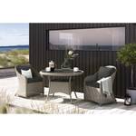 Chaises de jardin Clover (lot de 2) Polypropylène / Polyester - Gris