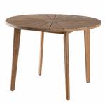 Table de jardin FYLKE ronde Acacia massif - Marron