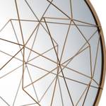 Dekospiegel Franka II Metall  / Spiegelglas - Gold glanz