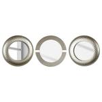 Miroirs Anja (lot de 3) Polypropylène / Miroir en verre - Argenté