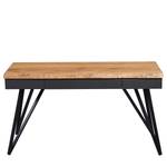 Bureau Dillard deels massief wild eikenhout/metaal - wild eikenhout/zwart