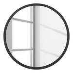 Wandspiegel Hub I EVA/staal/rubber - Zwart - Diameter: 45 cm