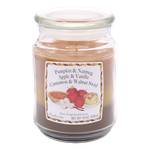 Duftkerze Three fragranced layers IV 538 Gramm - Pumpkin & Nutmeg, Apple & Vanilla, Cinnamon & Walnut Swirl