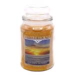 Duftkerze Golden Sunset 652 Gramm - Veredeltes Paraffin - Gelb