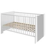 Lit bébé Pia Gris - Blanc - Bois manufacturé - 78 x 83 x 143 cm