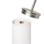 WC-Bürste Partaloo Stahl / Polypropylene - Weiß; Silber