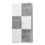 Drehtürenschrank Canaria Beige - Braun - Weiß - Holzwerkstoff - 90 x 193 x 53 cm