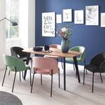 Eettafel Broomley metaal - eikenhouten look/mat zwart