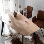 Eettafel Broomley metaal - eikenhouten look/mat zwart