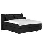 Letto boxspring Cape May Letto boxspring  180x200 H2/H3 F182 Nero - Nero - 180 x 200cm - Materasso doppio H2 H3