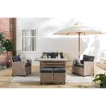 Loungefauteuil Laurel polypropeen/polyester - grijs/beige