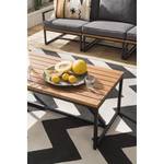 Loungetafel LeRoy polyester/massief acaciahout - acaciahout/antracietkleurig