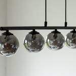 LED-Hanglamp Widow I transparant glas/ijzer - 5 lichtbronnen