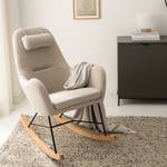 Rocking chair Harpster Tissu - Cappuccino