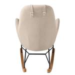 Rocking chair Harpster Tissu - Cappuccino