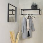 Wandgarderobe Sayner Metall - Schwarz