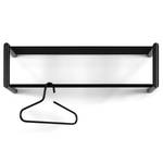 Wandgarderobe Sayner Metall - Schwarz