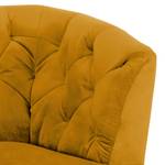 Banquette Burdett Jaune moutarde - Largeur : 190 cm - Noir