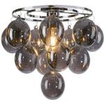 Plafondlamp Drip transparant glas/ijzer - 1 lichtbron - Grijs