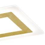 LED-Deckenleuchte Oblio Polyacryl / Aluminium - 2-flammig - Gold - Breite: 48 cm