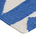 Tapis en laine Mellow I Laine vierge - Bleu - 80 x 150 cm