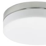 LED-plafondlamp Crouch II melkglas/aluminium - 1 lichtbron