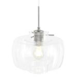 Hanglamp Glass Light III transparant glas/ijzer - 3 lichtbronnen