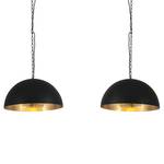 Hanglamp Semicirkel II ijzer - 2 lichtbronnen