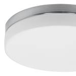 LED-plafondlamp Crouch III melkglas/aluminium - 1 lichtbron