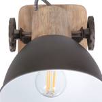 Wandlamp Gearwood II ijzer/deels massief eikenhout - 1 lichtbron