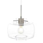 Suspension Glass Light I Verre transparent / Fer - 1 ampoule - Translucide