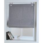 Store bateau à œillets Bessy I Polyester - Gris - 45 x 130 cm