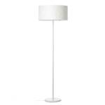 Lampadaire Galance II Tissu mélangé / Acier inoxydable - 1 ampoule - Blanc