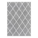 Hochflorteppich Pula I Polyester - Silver White - 80 x 150 cm