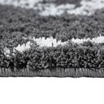 Hoogpolig vloerkleed Pula II polyester - Antracietkleurig/wit - 200 x 290 cm