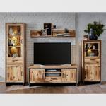 Credenza Priay Illuminazione incl. - Effetto larice / Grafite