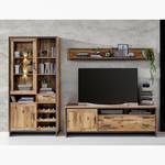 Tv-meubel Priay larikshouten look/grafietkleurig - Breedte: 185 cm