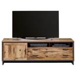 Mobile TV Priay Effetto larice / Grafite - Larghezza: 185 cm