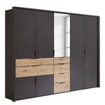 Drehtürenschrank Shanghai Braun - Holzwerkstoff - 250 x 216 x 58 cm