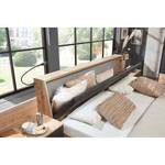 Bedframe Bristol (3-delig) Bruin - Plaatmateriaal - Kunstleer - 289 x 92 x 228 cm