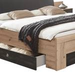 Bedframe Bristol (3-delig) Bruin - Plaatmateriaal - Kunstleer - 289 x 92 x 228 cm